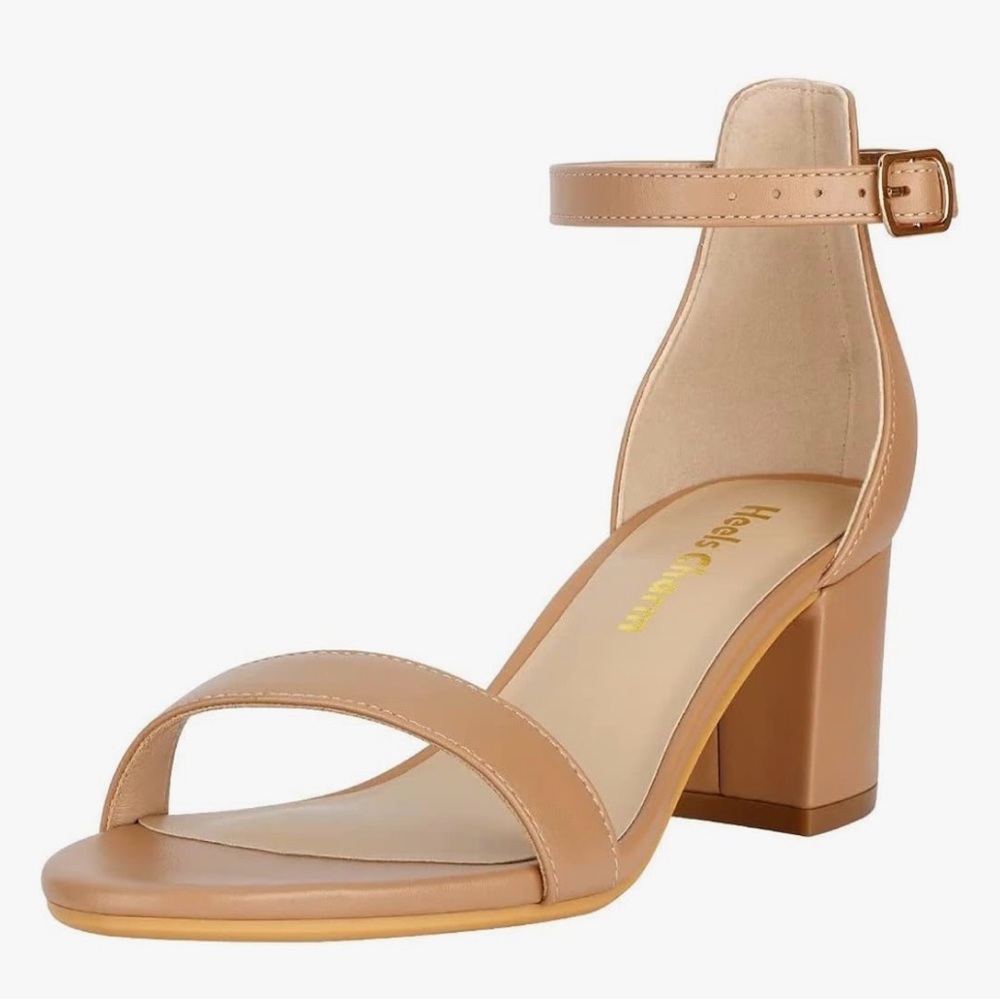 Tan Ankle Strap Sandals